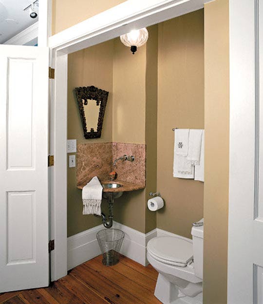 7 Ways to Maximize the Space in Your Small Bathroom Layout - Closet into Bathroom