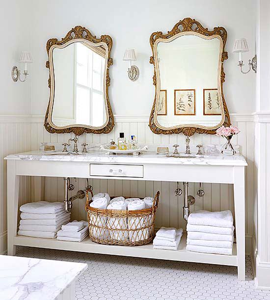 Vintage bathroom mirrors