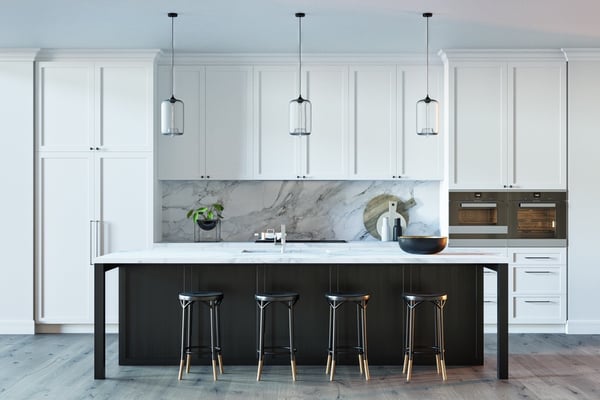 7 Simple Kitchen Ideas for a Beautiful Minimalist Home - Black and White Kitchen