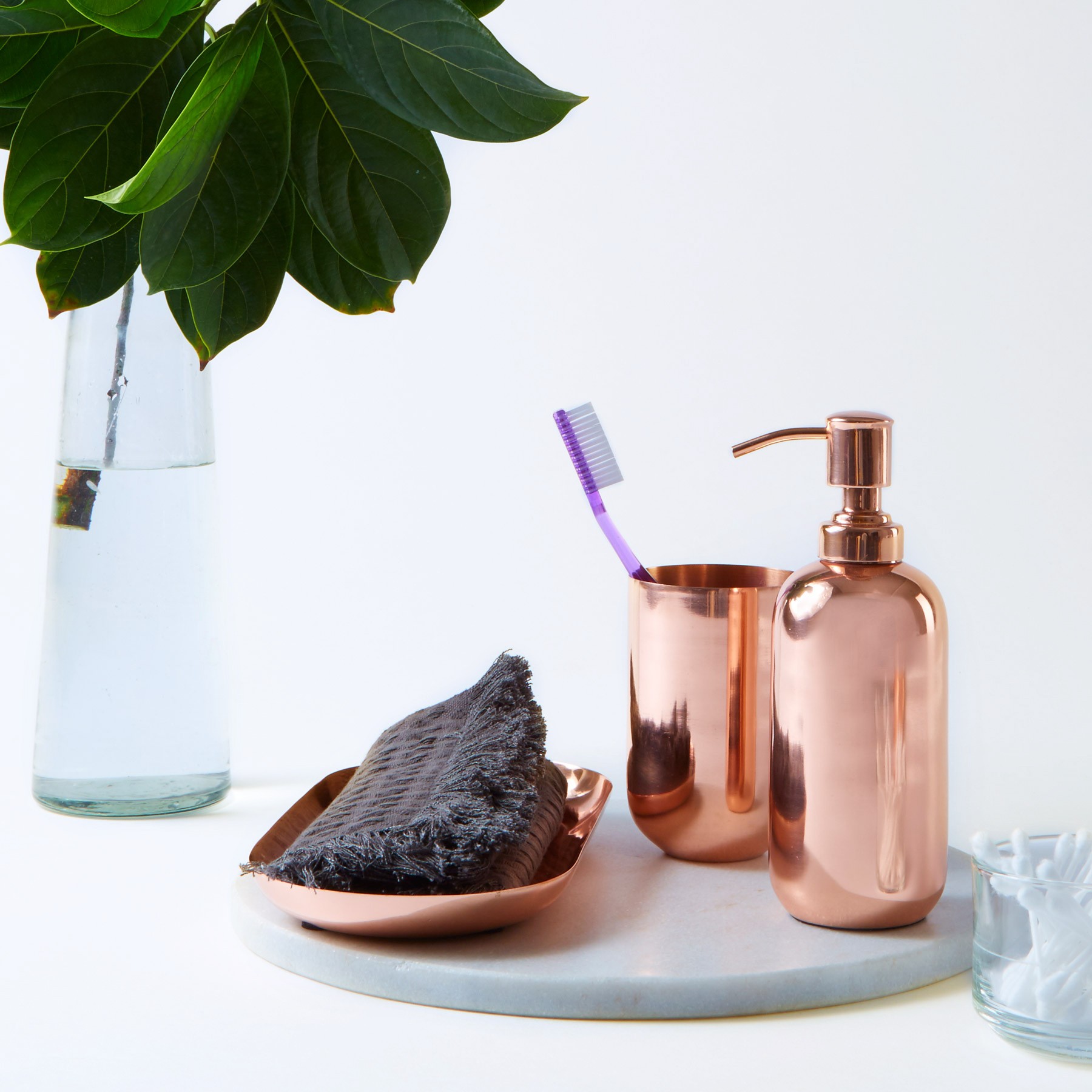 copper bathroom accessories