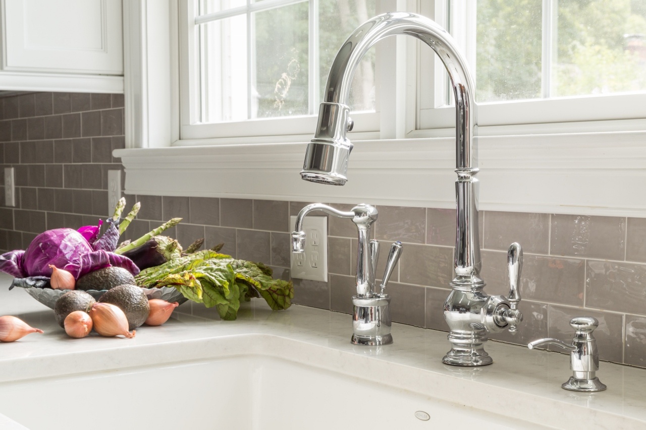 kitchen faucet and soap