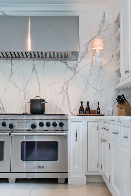 6 Unique Kitchen Backsplash Ideas That Provide Protection - Marble Backsplash