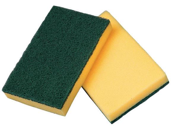 How to Easily Clean Tiled Shower Stalls - Usa a Scouring Pad