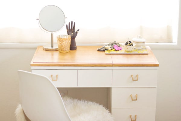 4 Ideas for a Unique Seated Vanity for Your Bathroom - Sewing Table Vanity