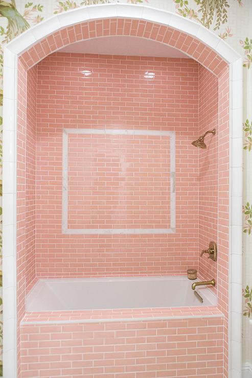 Embrace Retro and Chic Style With Pink Bathroom Tiles - Tile the Shower