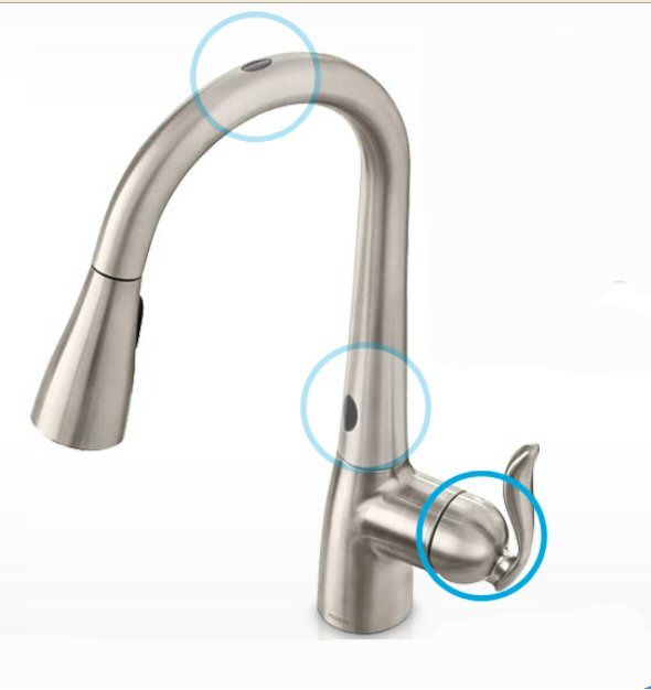 Details about   Automatic Infrared Sensor Faucet Touchless Sink Faucet for Kitchen/Bathroom G1/2 