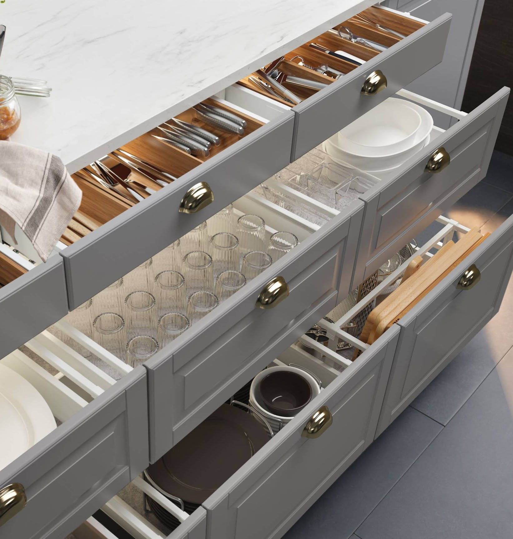 How To Organize Your Kitchen Cabinet Drawers This Weekend   629fa4eded492434bb869afef5315a30 